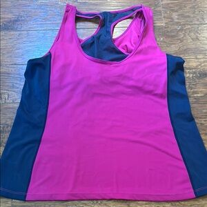 Ruby Ribbon Pink Racerback Tank Top size says 42